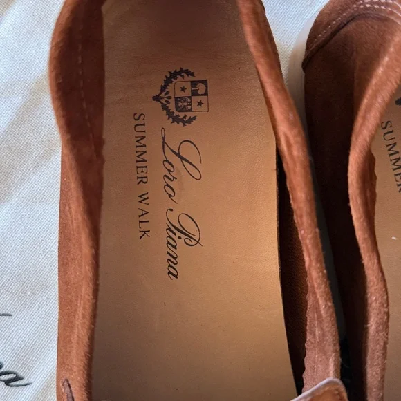 Loro Piana Brown Suede Loafers - Picture 2 of 6